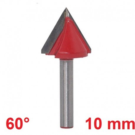 Frez VHM 3D 10mm 60 stopni chwyt 6mm carving