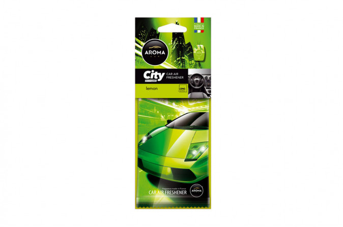 Aroma Car MTM INDUSTRIES Odświeżacz powietrza city card lemon AMI-A92714
