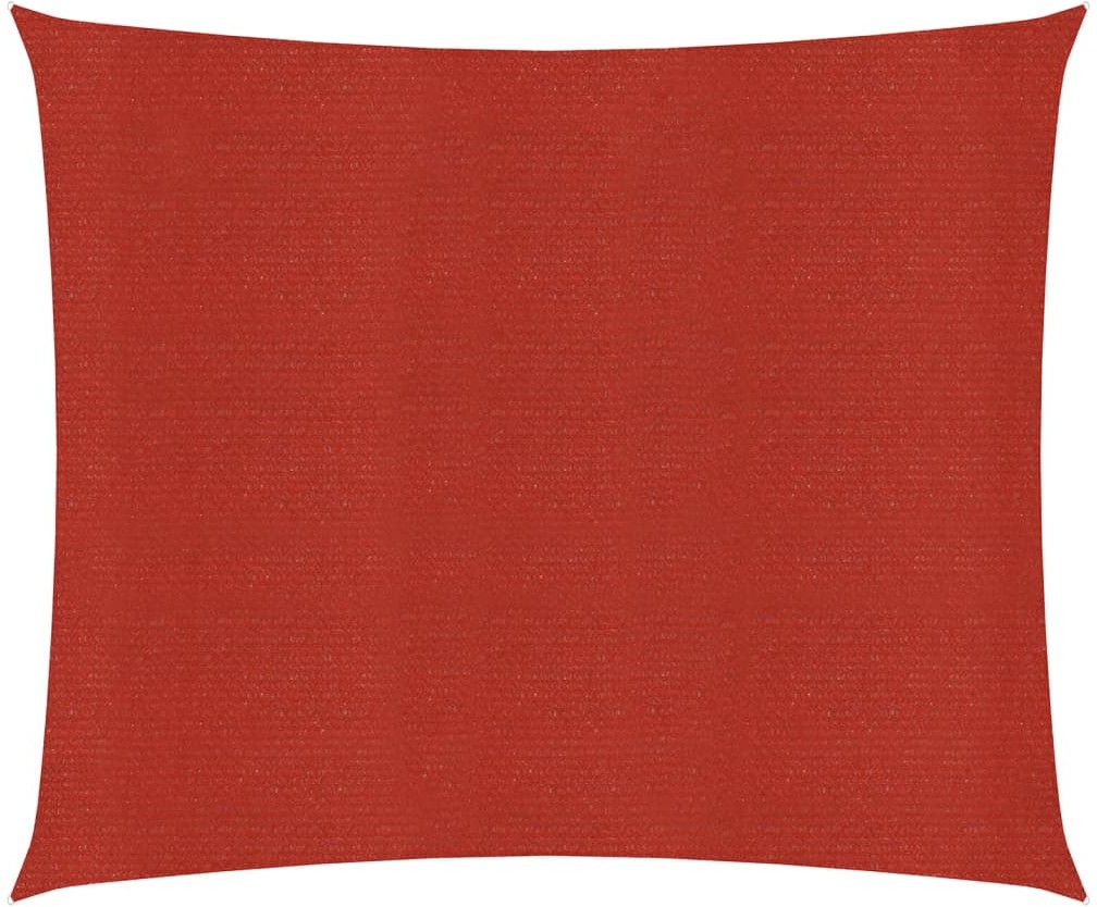 vidaXL Żagiel przeciwsłoneczny, 160 g/m, czerwony, 7x7 m, HDPE vidaXL