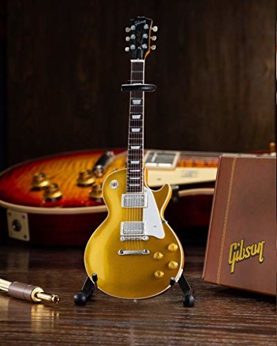 Gibson AXE HEAVEN 1957 Les Paul Gold Top Mini Guitar Replica Collectible GG-121