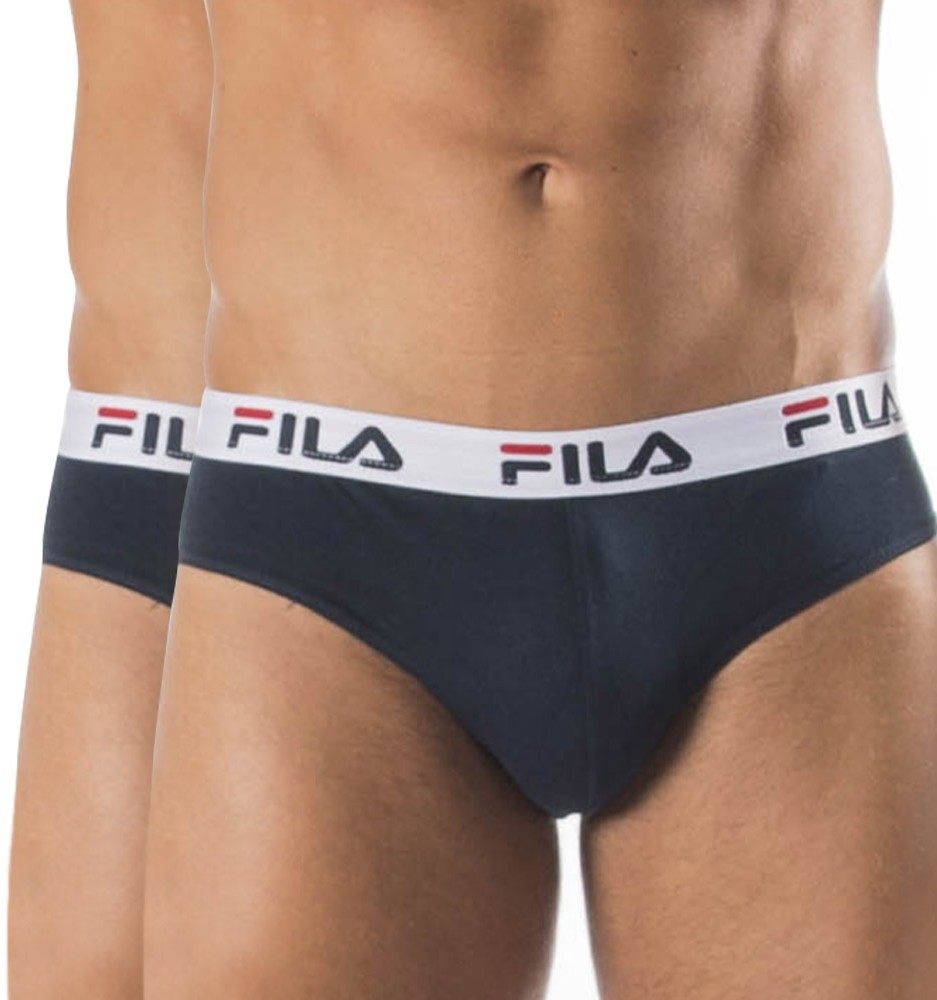 Fila Dwupak granatowych slipów FILA