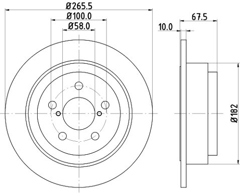 HELLA PAGID Tarcza hamulcowa PAGID 8DD355105-331