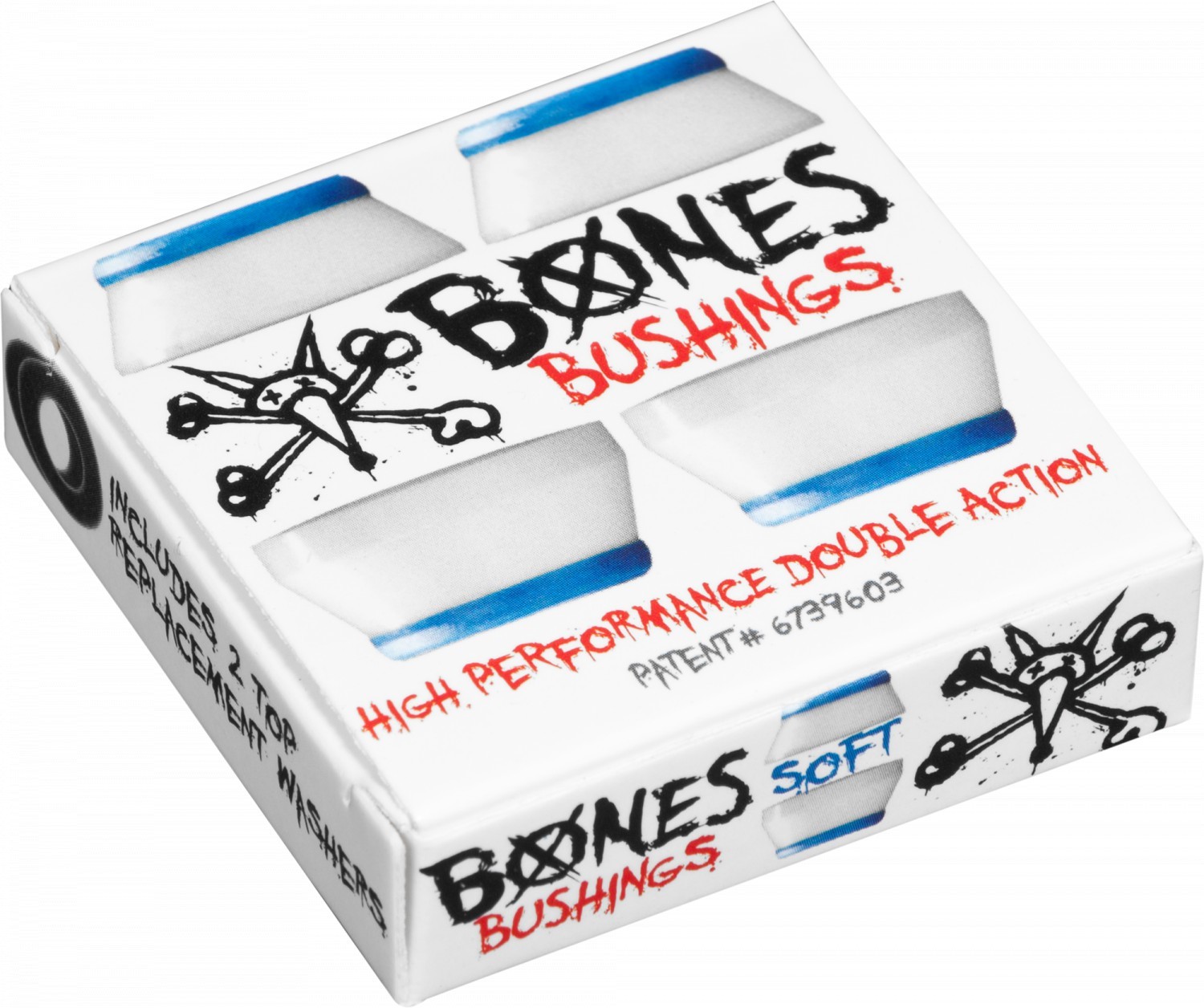 BONES bushings BONES BUSHINGS BLUE/WHITE SOFT