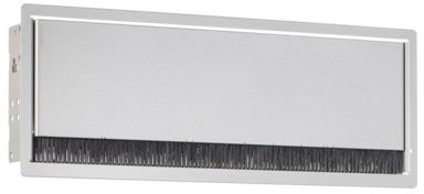Bachmann Bachmann 338.0205 CONI kaseta do wbudowania srebrnoszara RAL9006 długa wymiary zewnętrzne 387x151 mm wymiary montażowe 375x139 mm