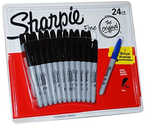 Sharpie Permanent Marker, 24 diospyros marker + 1 niebieska marker 448649