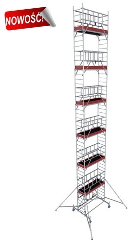 Krause Rusztowanie aluminiowe PROTEC XS wys.rob. 13,80 m (942210)