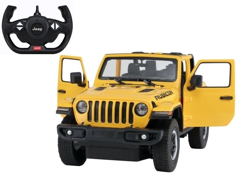 Rastar Auto R/C Jeep Wrangler Rubicon 1:14 Żółty