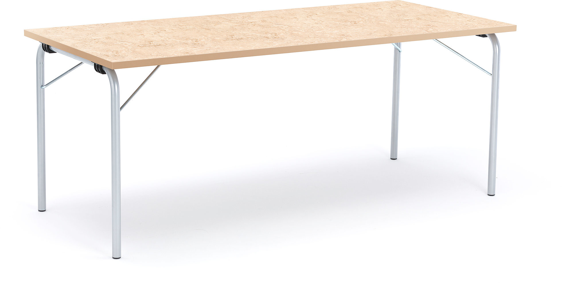 AJ Produkty Foldable table Nicke 1800x800 TabletopForbo marmoleum decibel Barley 27