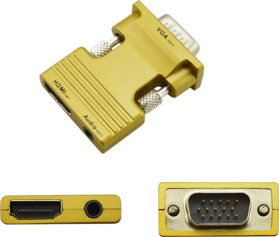 MicroConnect Adapter AV HDMI na VGA + audio HDMIVGAAUDIO