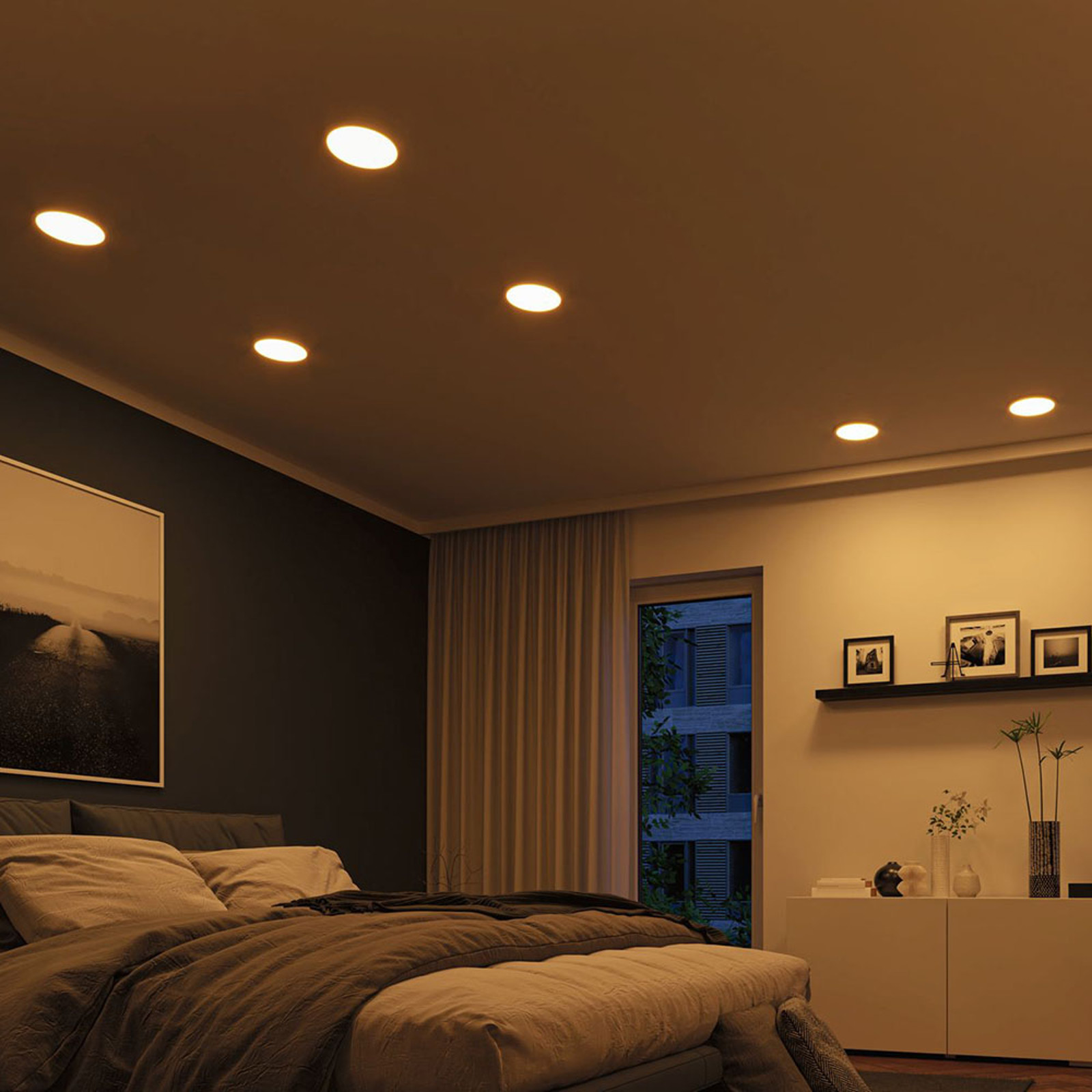 Paulmann panel LED Aero dimtowarm chrom 17,5cm