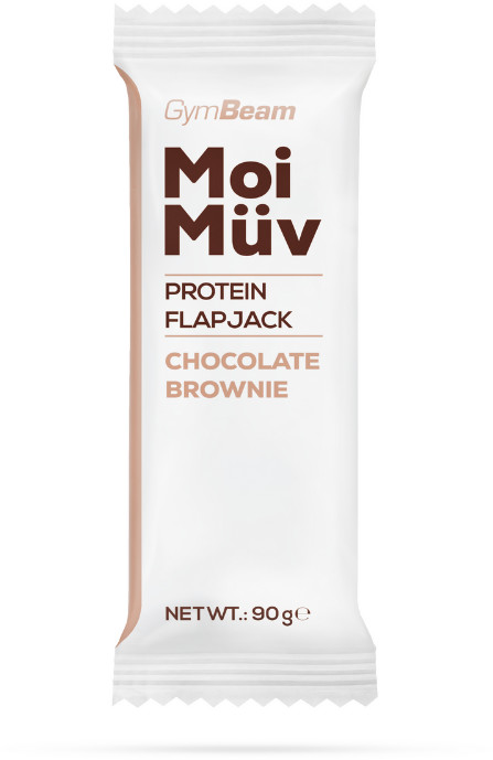 GymBeam GymBeam Baton białkowy MoiMüv Flapjack 90 g čokoládové brownie