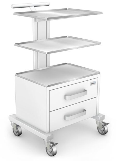 Ztm Tech-med B-04ST mobilny asystor medyczny z szufladami i blatami zabiegowymi ze stali kwasoodpornej B-04ST