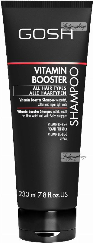 Gosh VITAMIN BOOSTER - SHAMPOO - Witaminowy szampon do włosów zniszczonych GOSVSDWL