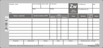 Firma krajewski Zwrot materiału Zw [Pu/Gm-112] Pu/Gm-112