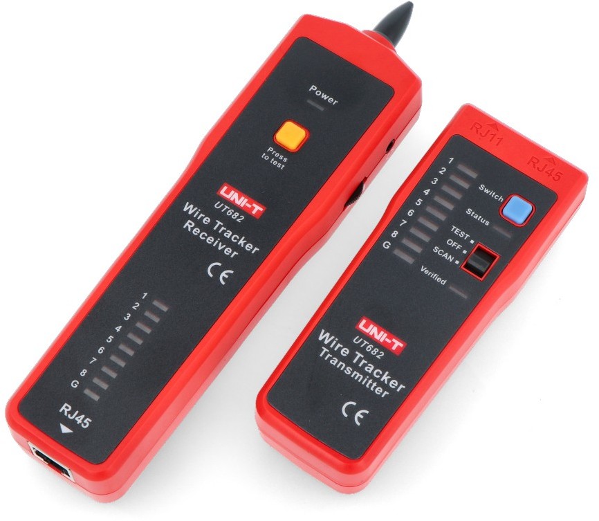 UNI-T Detektor par przewodów UNIT UT682 z testerem RJ45 LEC-15215