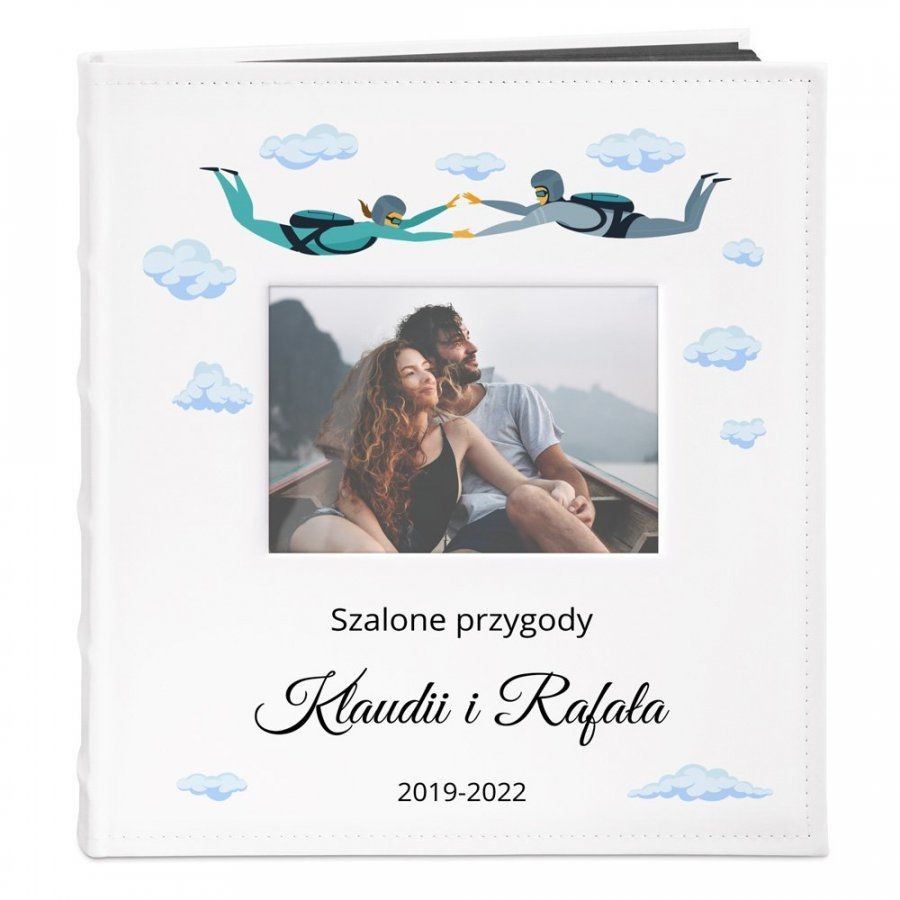 Murrano Album z Okienkiem Prezent Dla Pary Nadruk Szalone Przygody ALB-BO-BK-UV-021