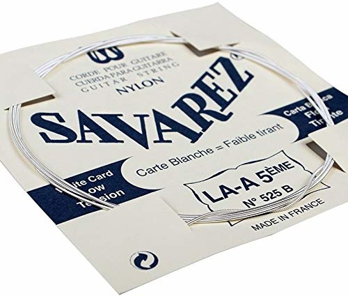 Savarez pojedynczy sznurek do klasycznej gitary tradycyjny koncert 525B pojedynczy sznurek A5W niski, pasuje do zestawu strun 520B 655805
