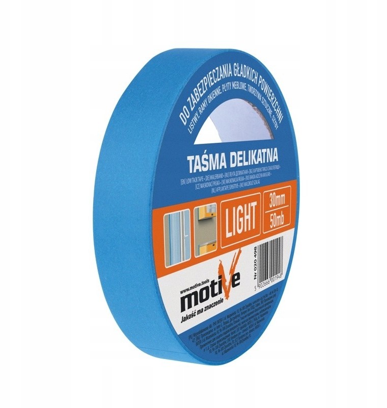 Taśma Delikatna Niebieska 38MMx50M Motive