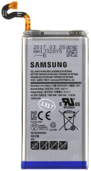 Samsung bateria EB BG950ABE Galaxy S8) Li Ion