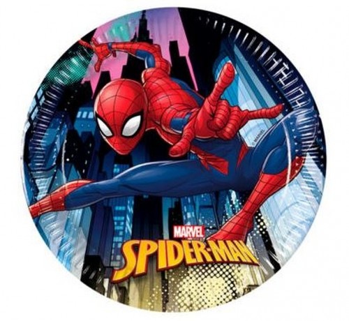 Godan Talerz papierowy 200 Go Spiderman Team Go Fol Op8szt