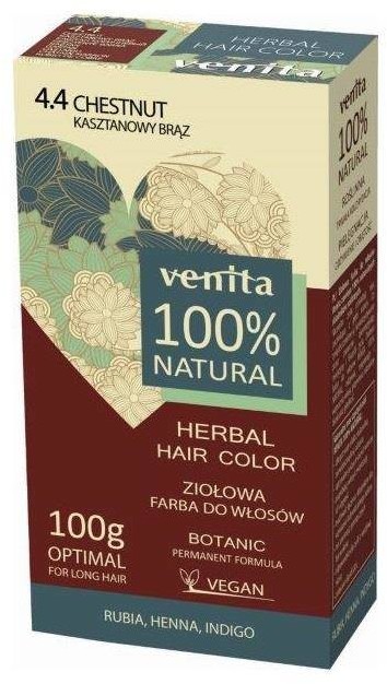 Venita Herbal Hair Color ziołowa farba do włosów 4.4 Kasztanowy Brąz 100g 99856-uniw