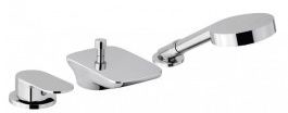 Sapho Glam bateria trzyelementowa na brzeg wanny, chrom GLAMTECH3