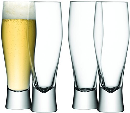 LSA International LSA Bar Clear Set of 4 Beer Glasses 400 ML G271-14-991
