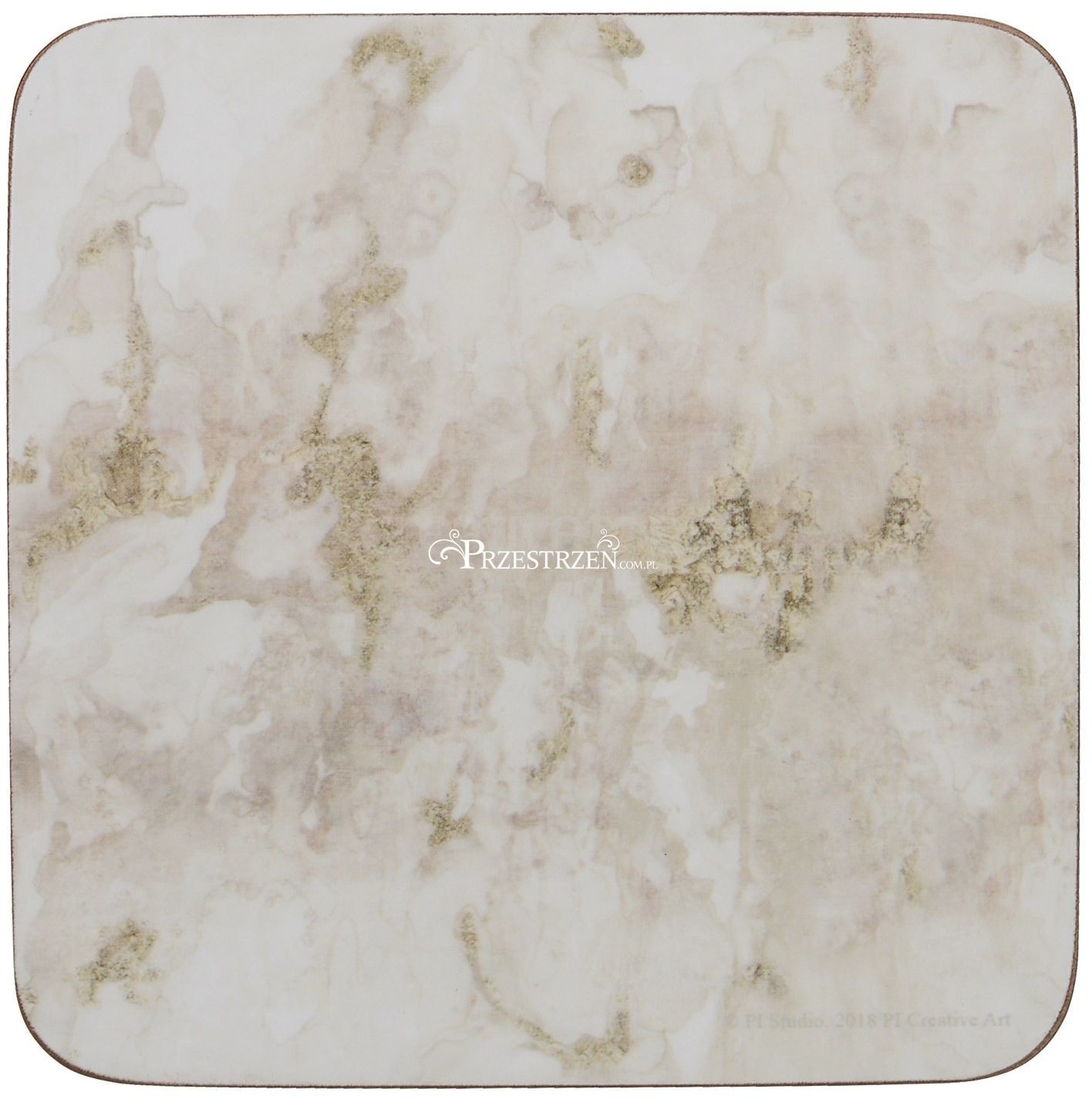 Creative Tops PODSTAWKI KORKOWE CT PREMIUM Marble Grey MARMUR - MAŁE 6 szt. 5234294