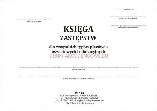 Firma krajewski Księga zastępstw [Men-Kz] Men-Kz