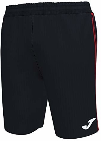 Joma Męskie spodenki sportowe Bermuda Classic czarny czarny, czerwony xxs 101655.106