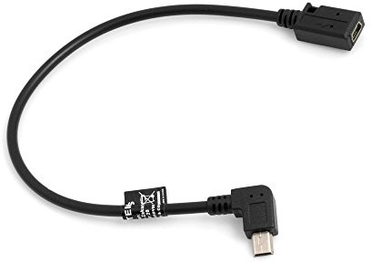 System-S przewód USB Mini kątowy 90 ° po prawej stronie pod różnym kątem wtyczka do gniazda mini USB kabel do transmisji danych kabel ładujący 27 cm 53525917