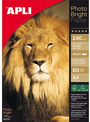 Apli Jasny papier fotograficzny 200 g/m A4 Ref 4137 [60 arkuszy] 263513