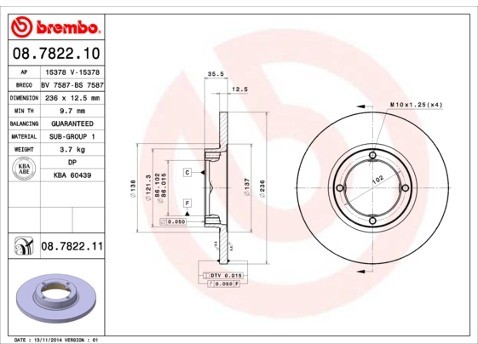 BREMBO 08.7822.10