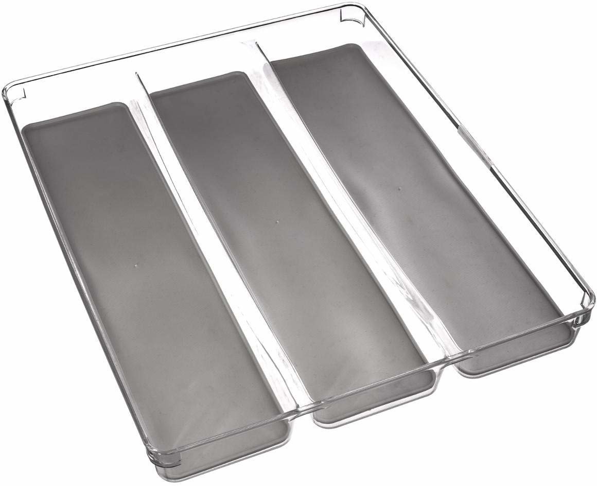 5five Simple Smart Organizer do szuflady na sztućce pojemnik 3 przegrody tworzywo sztuczne 40 x 32 cm B07H2JWDXN