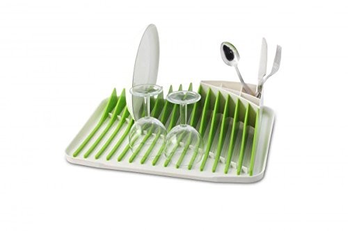 Vialli Design Stelaż do ociekania Piano, biały/zielony PIANOGREEN