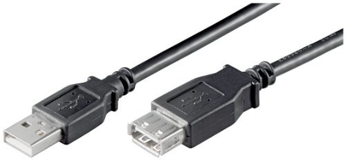 Wentronic USB Cable (A-wtyczka na gniazdo A) Czarny 0,6 m 4040849686252