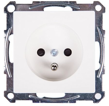 Schneider Electric Polska sp. z o.o. Merten System M Gniazdo pojedyncze z/u 16A IP20 z przesłonami antracyt MTN2600-0414