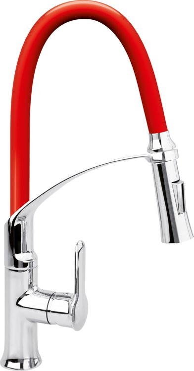 FALA BATERIA ZLEWOZMYWAKOWA Z ELASTYCZNĄ WYLEWKĄ FLEXIBLE 2-RED 75677