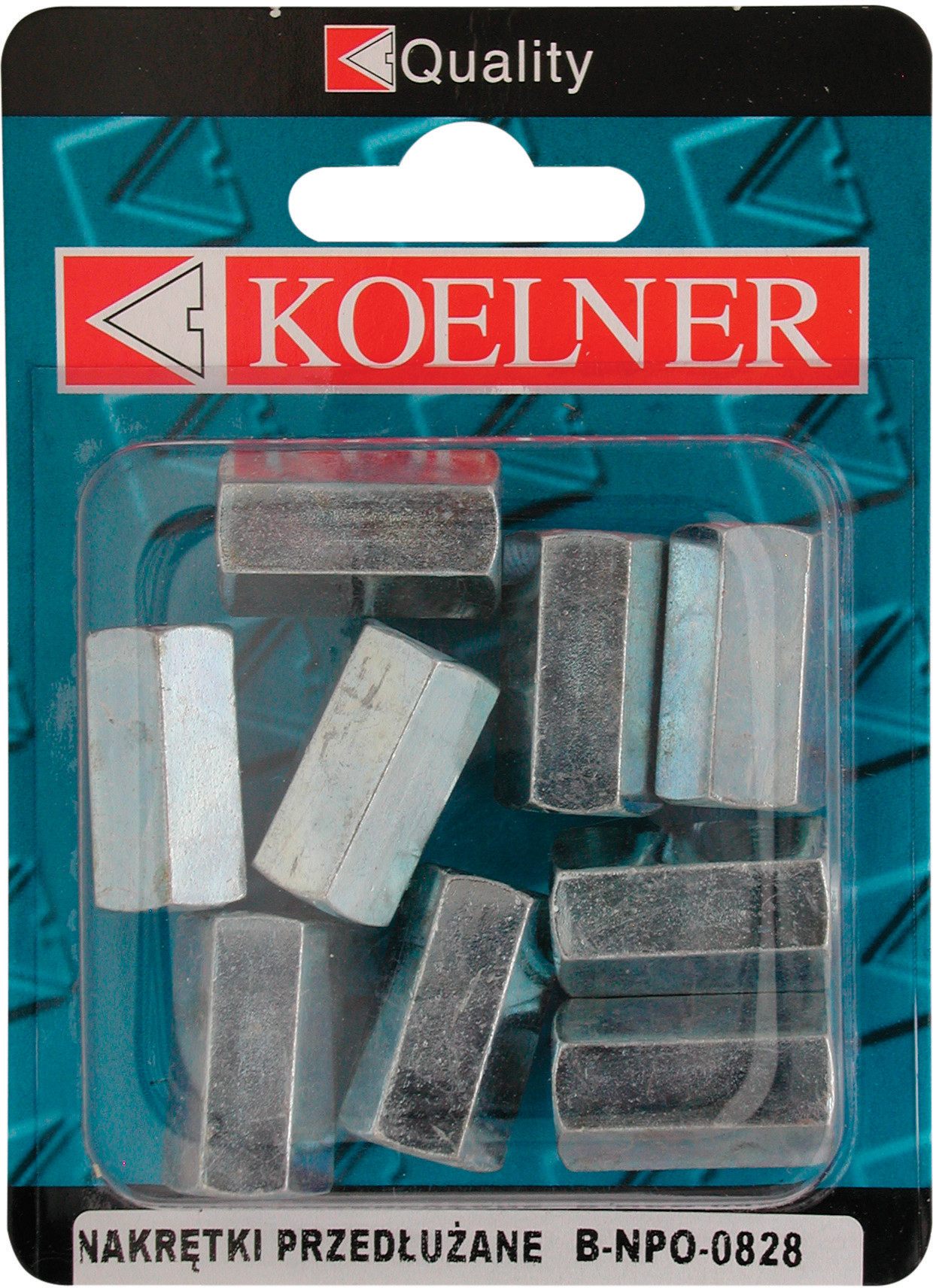 Koelner Nakrętki przedłużane DIN6334 M16, blister 2 szt B-NPO1645