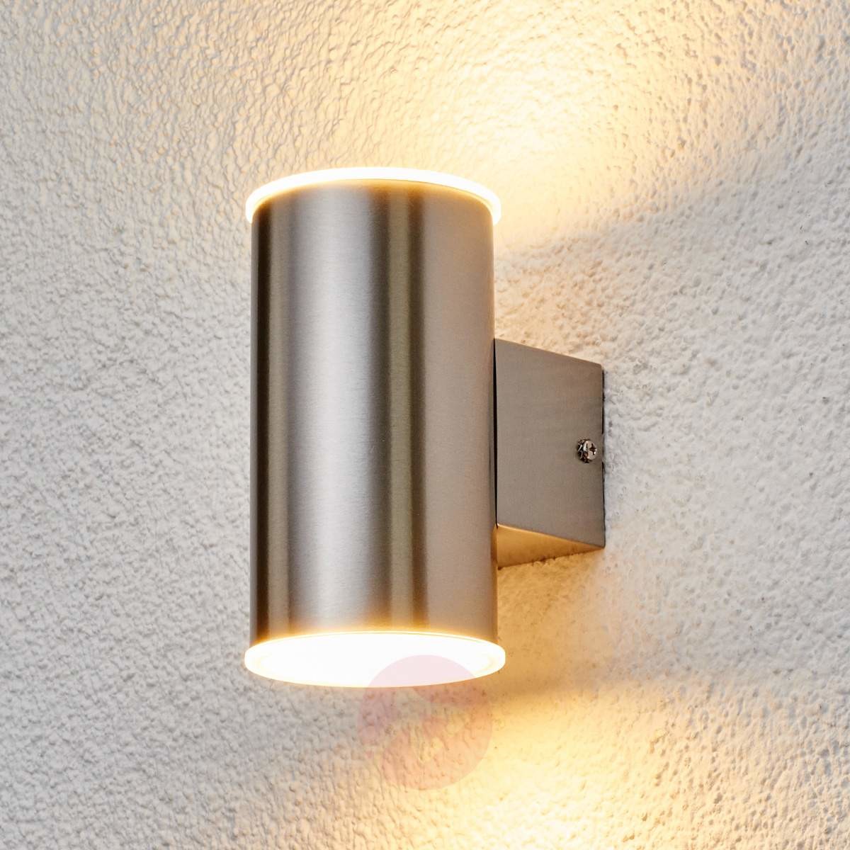 Lampenwelt MORENA - lampa zewnętrzna ze stali z LEDami