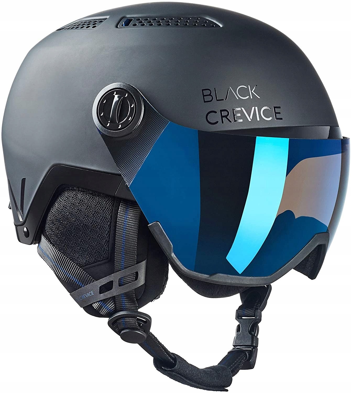 Black Crevice Kask narciarski 55-58 cm czarny mat