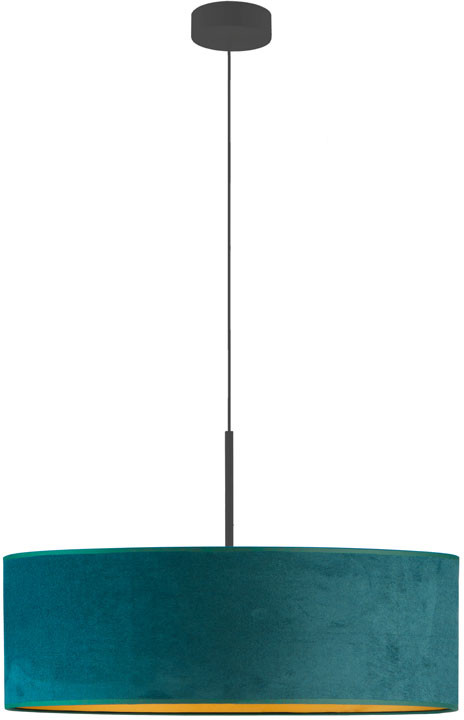 LYSNE Lampa wisząca SINTRA VELVET fi 60 cm kolor zieleń butelkowa ze złotym wnętrzem 14531V/23 kolor zieleń butelkowa ze złotym wnętrze