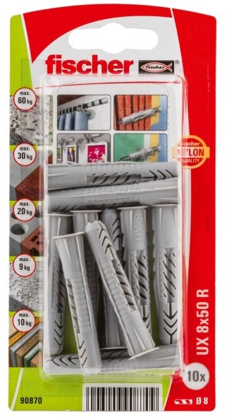 Fischer Kołki uniwersalne UX 8 x 50 mm 10 szt. 90870