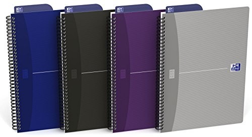 Oxford Wysokiej jakości spiralny bloku w formacie formatu B5 (iPad) ze stabilną podwójna spirala czarna 400090612