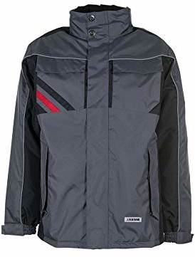 Planam Unisex Highline kurtka zimowa, wielokolorowa (łupek/czarny), 3 x duże 2302064