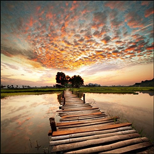 Pro-Art-Bilderpalette Pro-Art g1553 a obraz na ścianę wydruk Giclée 'colourful View' 30 x 30 cm, kolorowy, 50 x 50 cm g1553b