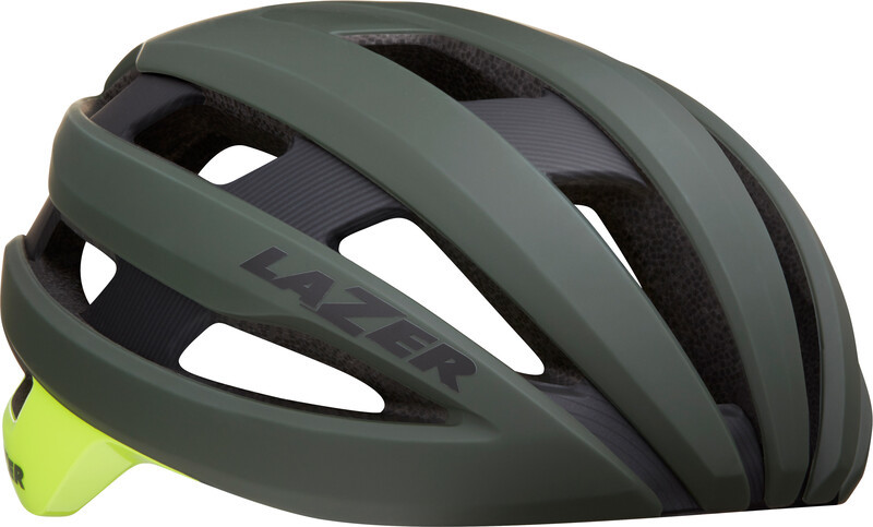 Lazer Sphere Helmet, matte dark green flash yellow L | 58-61cm 2021 Kaski szosowe FA003710502