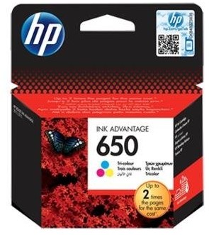 HP Inc. Oryginalny Tusz Trójkolorowy HP 650 (CZ102AE) t-H650CMYO