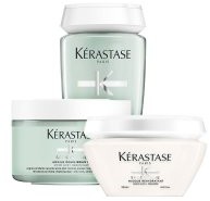 Kerastase Specifique zestaw odświeżający szampon + glinka + maska 2 x 250ml + 200ml