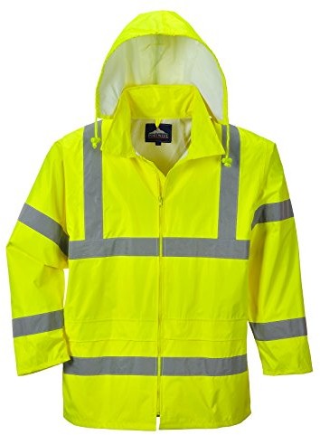 Portwest portwest H440 ostrzegawcza ochronna kurtka przeciwdeszczowa, 1 sztuki, żółty H440YER4XL